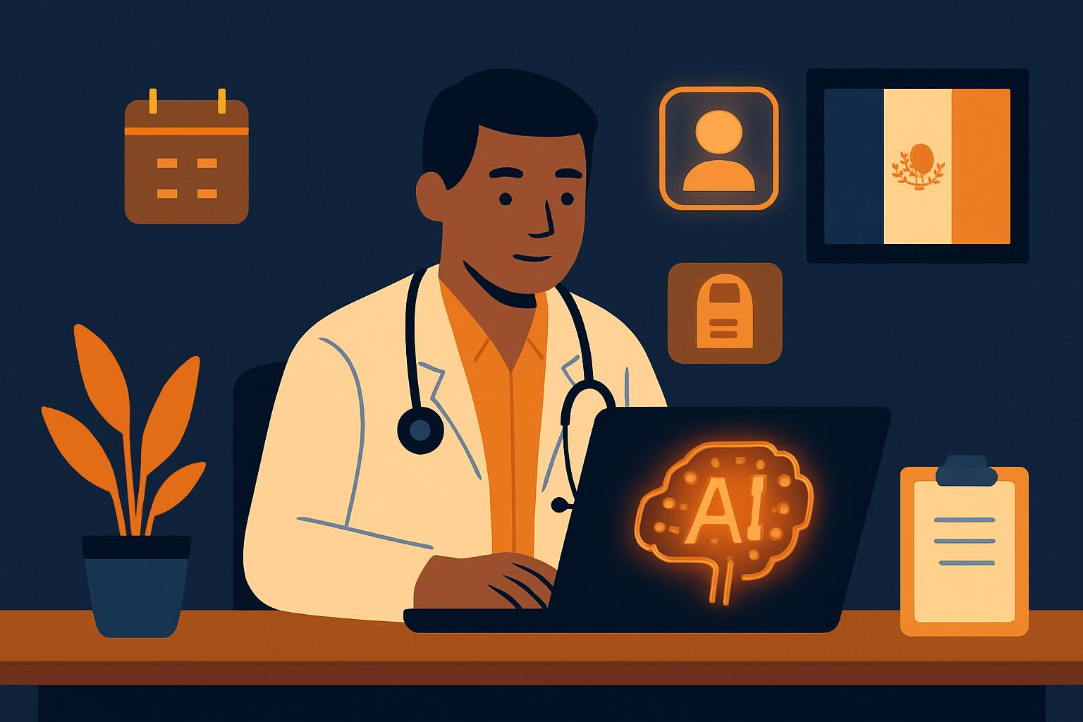 Portada del curso IA para consultorios, clínicas y profesionales de la salud